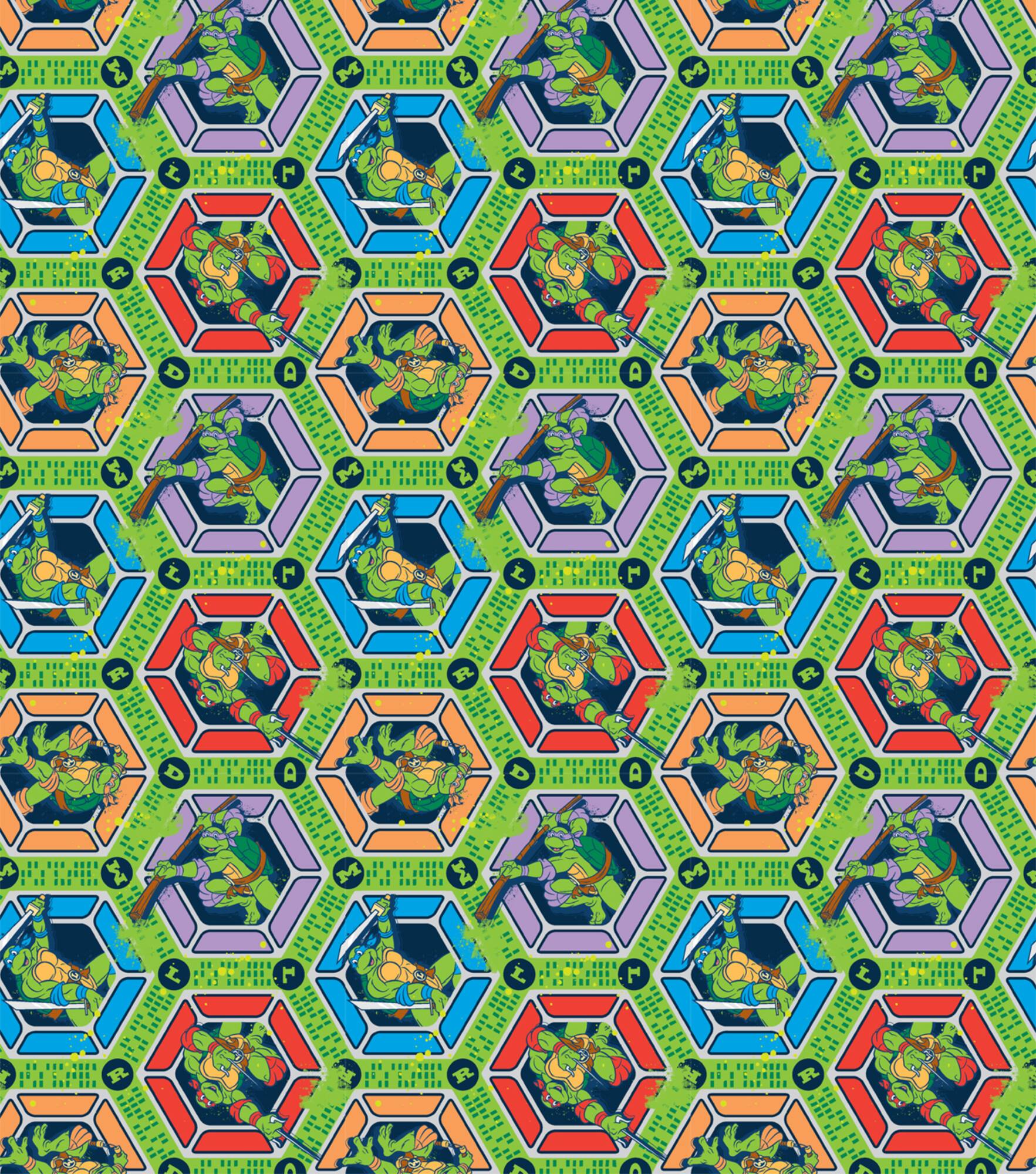 Nickelodeon Teenage Muntant Ninja Turtles Cotton Fabric